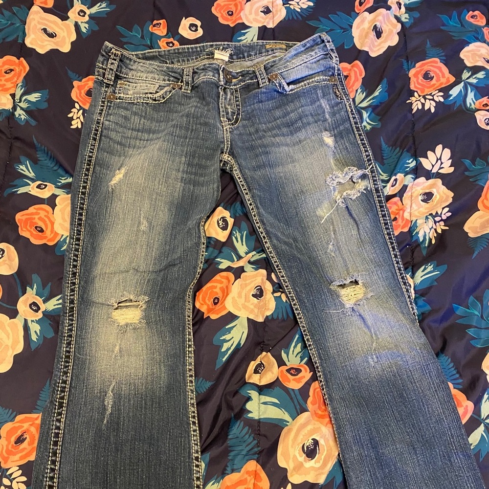 Silver jeans